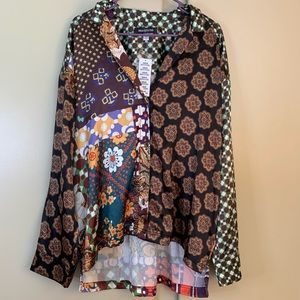 Urban Outfitters Supernova Souvenir Button-Down Shirt women’s size large